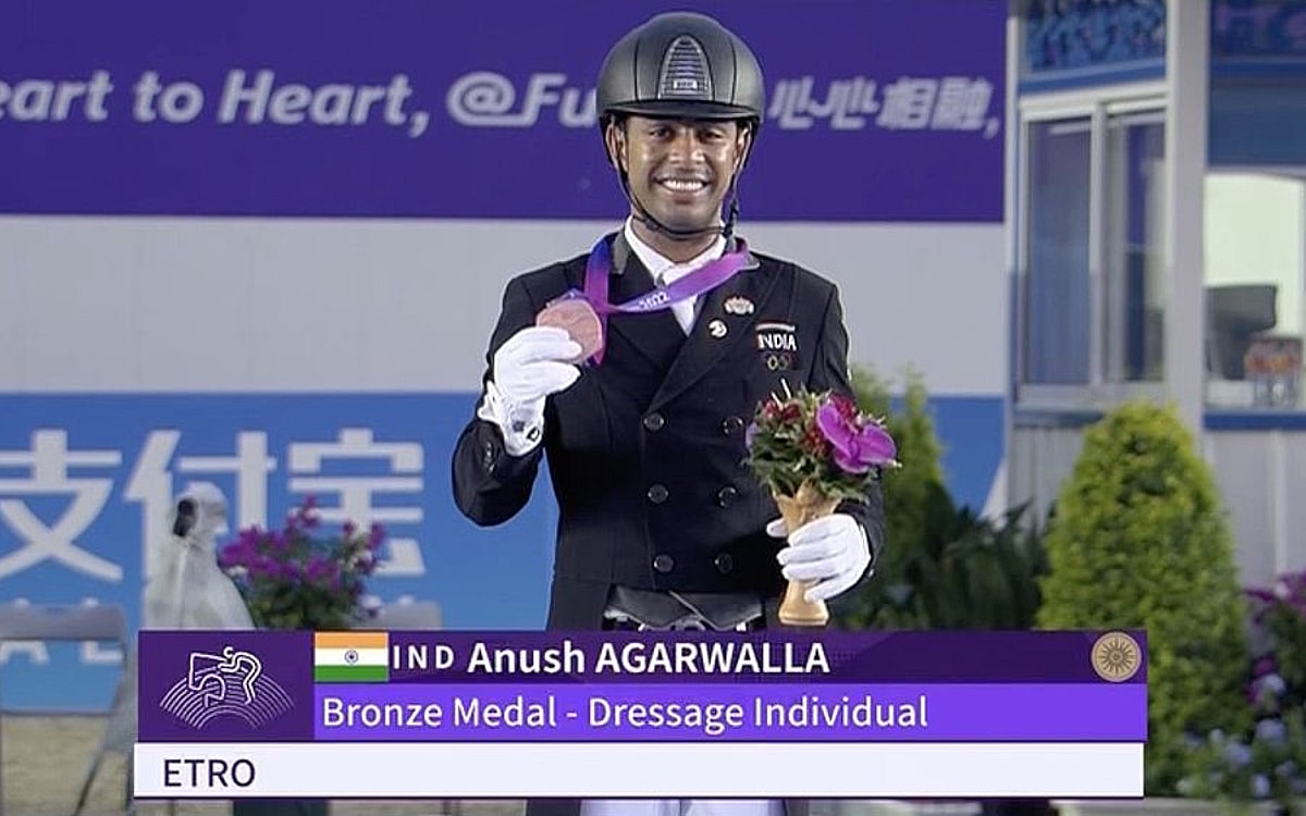 Asian Games: Anush Agarwalla Wins Historic Bronze In Dressage Individual; Hriday Chheda Gets Eliminated