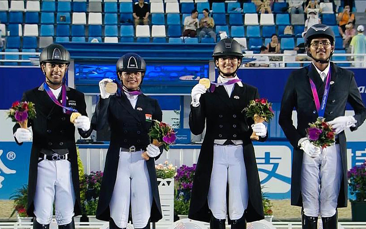 Asian Games: Historic Gold In Team Dressage; Silver And Bronze In Sailing Keep India Going At Hangzhou (Roundup)