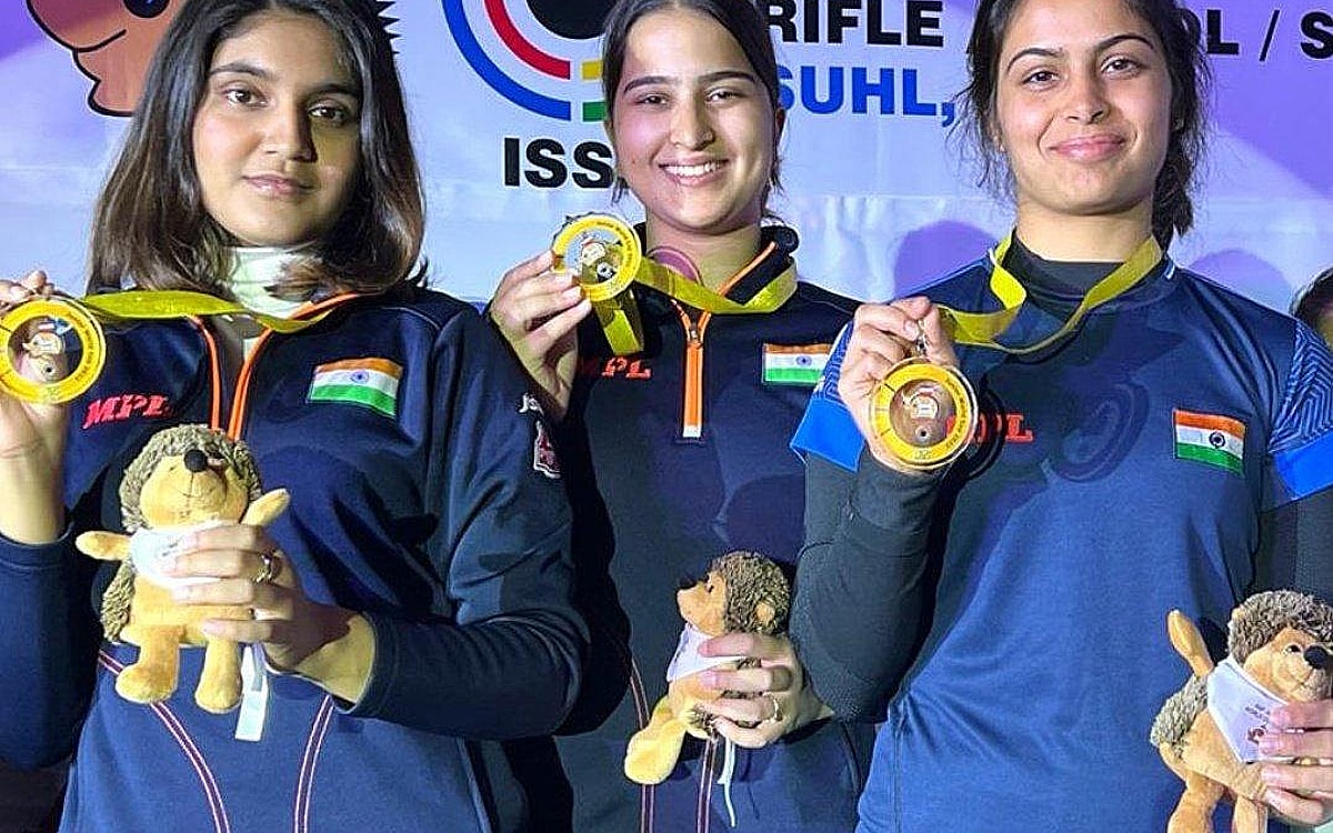 Asian Games: India Bags Gold In Women’s 25m Pistol Shooting; Silver In Women’s 50m Rifle 3-positions