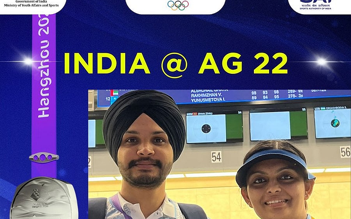 Asian Games: Sarabjot Singh, Divya win Silver medal in 10m Air Pistol Mixed Team event