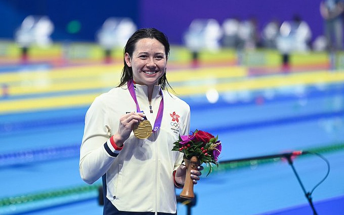 'Little Mermaid' Haughey lights up Hangzhou Asiad pool