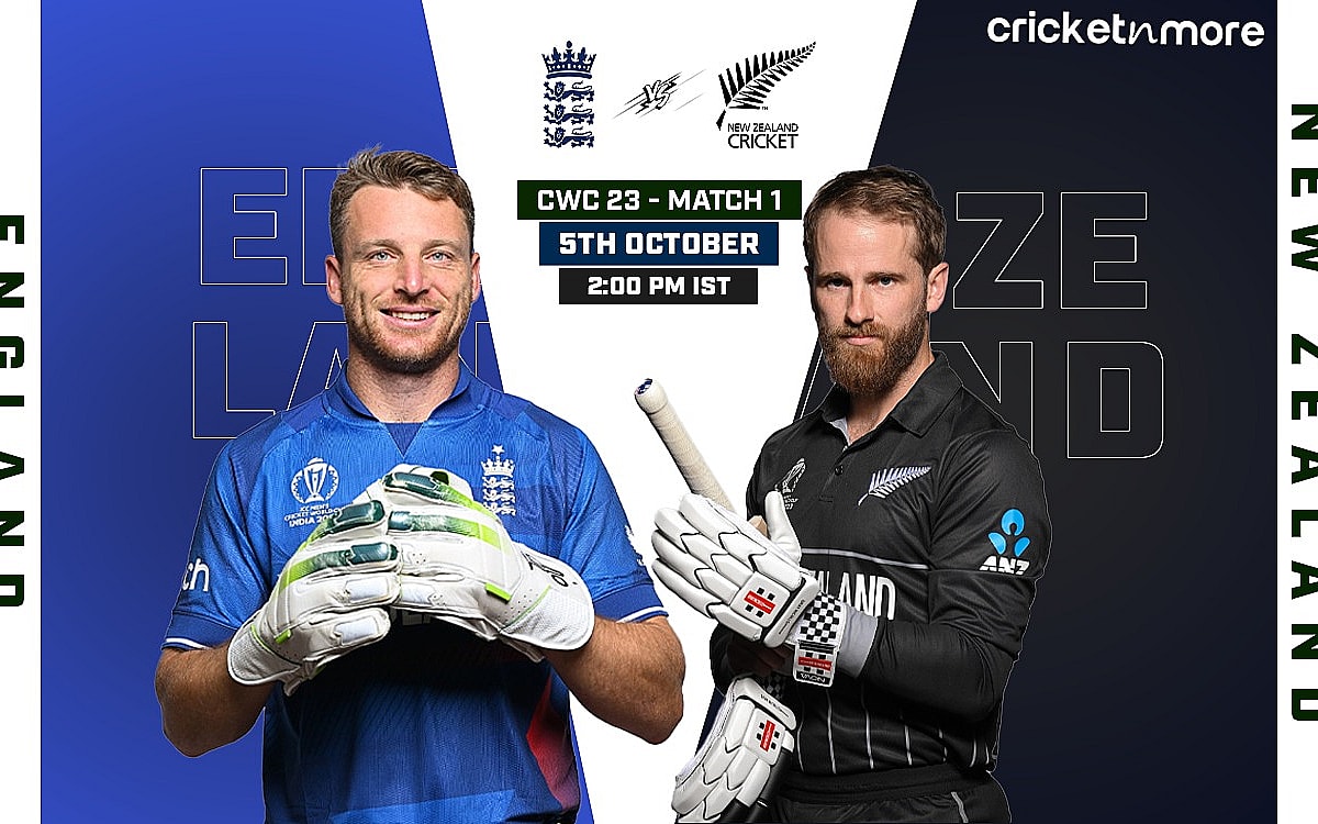 ICC World Cup 2023: England vs New Zealand , Match Details, Playing XI, Pitch Report, Head-To-Head, and Live Streaming Details