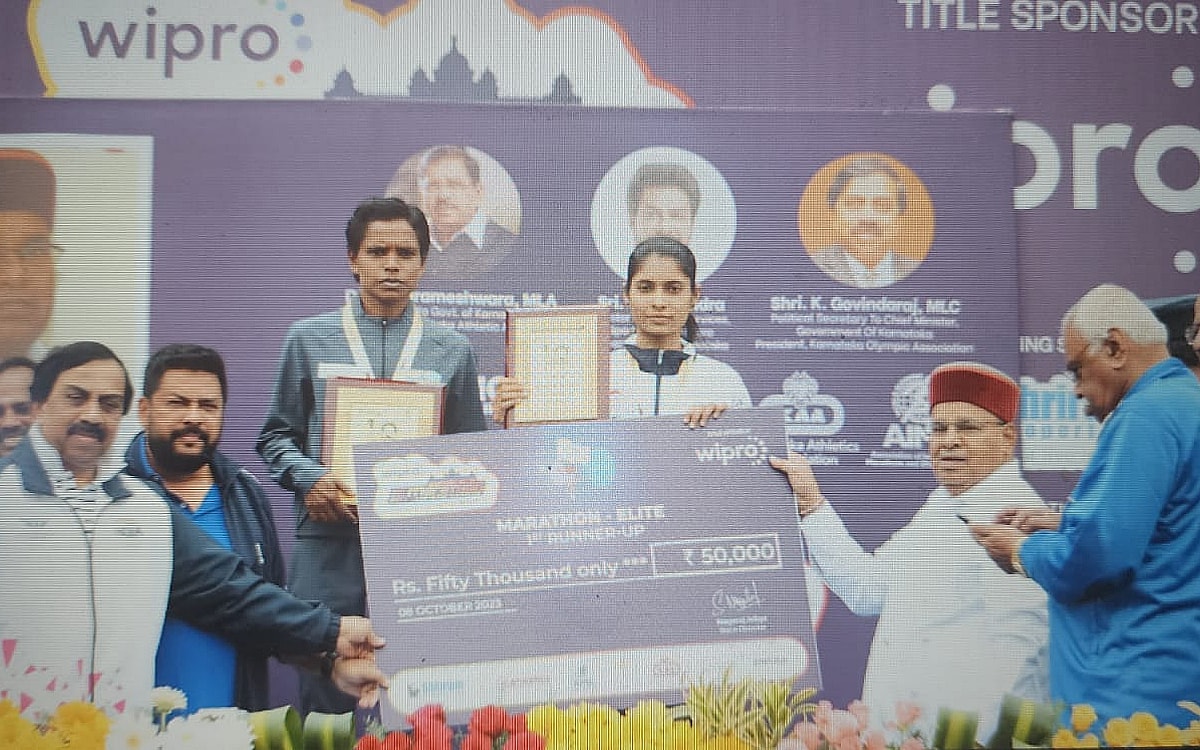 Anish Thapa, Jyoti Gawate crown Bengaluru Marathon 2023 champions