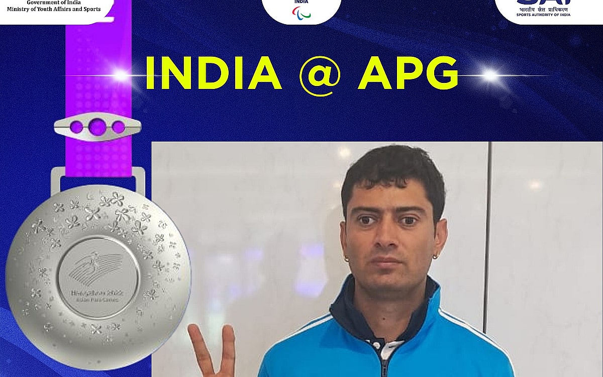 Asian Para Games: Monu Ghangas Clinches Silver With His Personal Best In Discus Throw