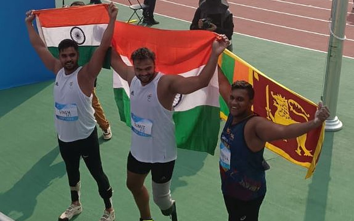 Asian Para Games: Sumit Antil Wins Gold With New World Record; Pushpendra Takes Bronze In Men’s Javelin F64 Event