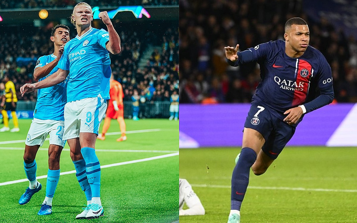 Champions League: Haaland Scores Brace As City Beat Young Boys To Extend Perfect Record; PSG Topples Milan