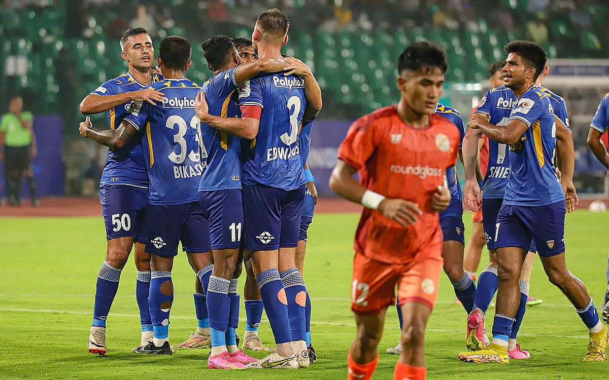 ISL 2023-24: Shields Scores Brace As Chennaiyin Thrash Punjab 5-1