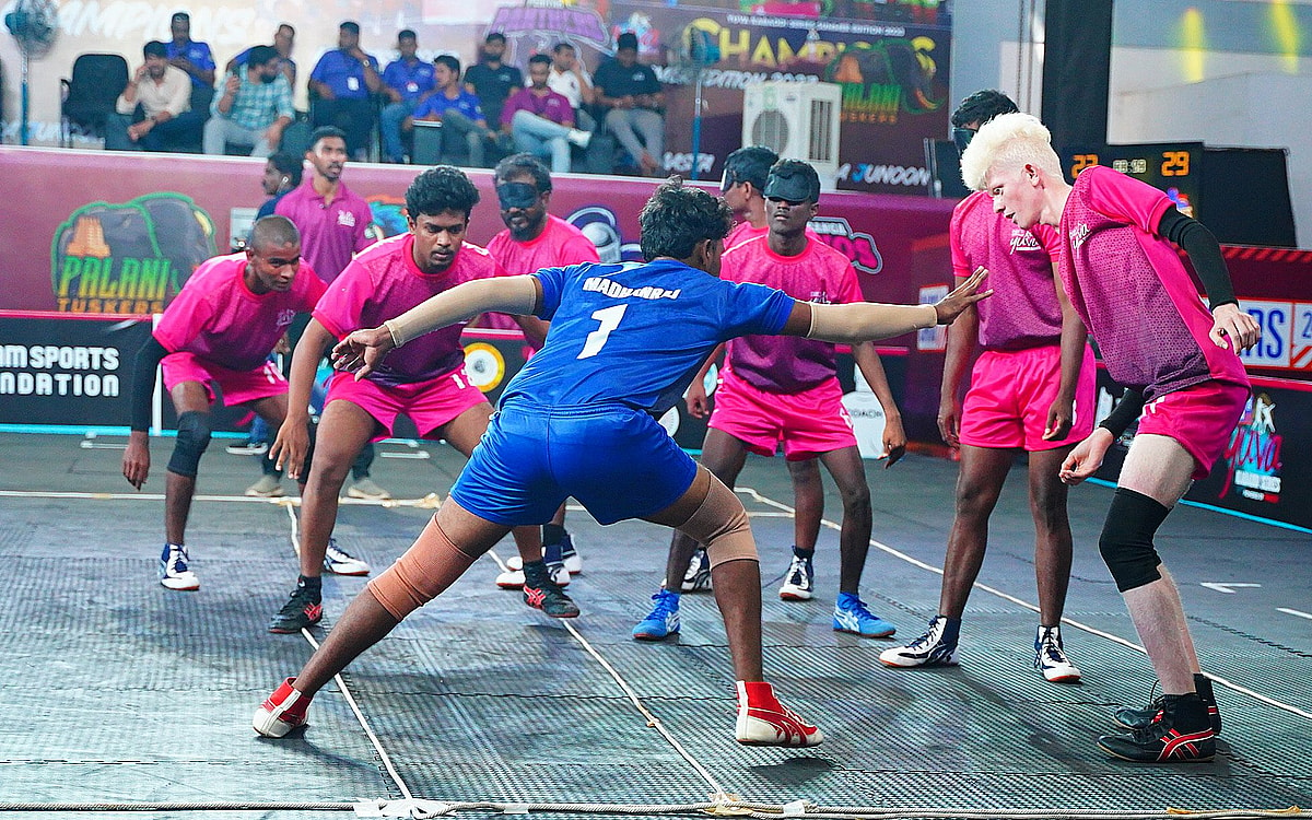 Visually Impaired Players Showcase Their Skills DuringYuva Kabaddi Series’ Exhibition Match