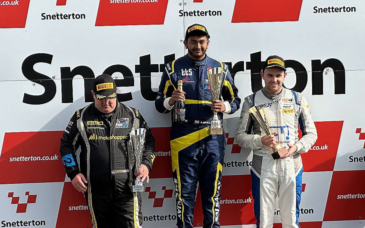 Winning Debut For Sai Sanjay In His First GT Cars Race Weekend In England