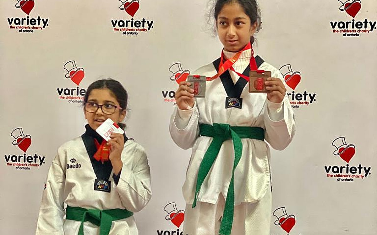 2023 Canada Open Taekwondo: Aalia, Amayra Bag Silver Medals