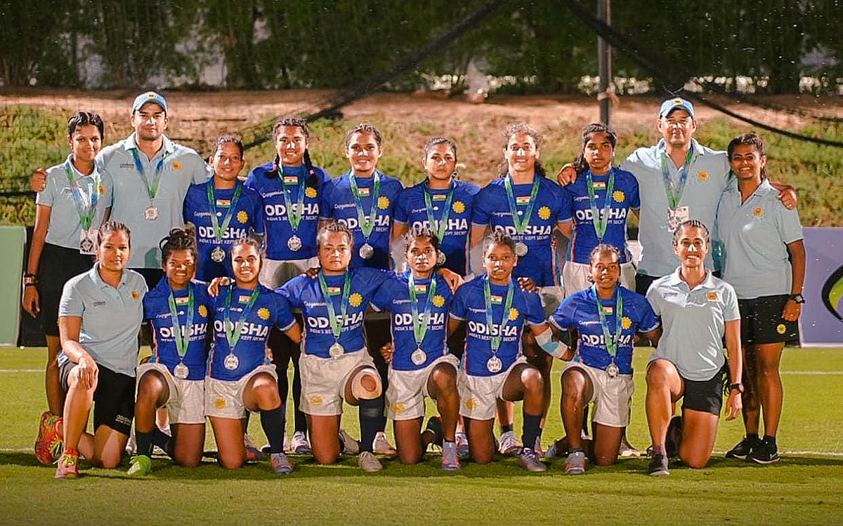 India women's team wins third silver at Asia Rugby Sevens Trophy 2023