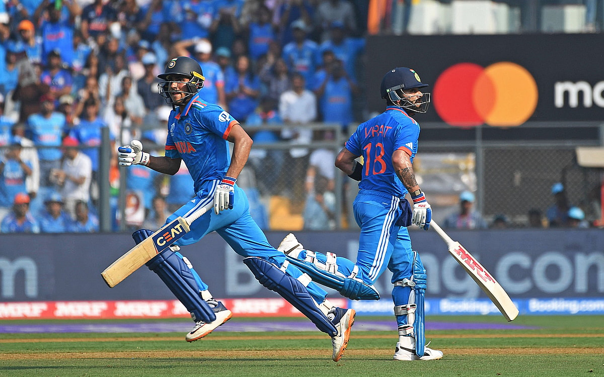 Men's ODI WC: Gill, Kohli, Iyer fifties help India post 357/8 against Sri Lanka