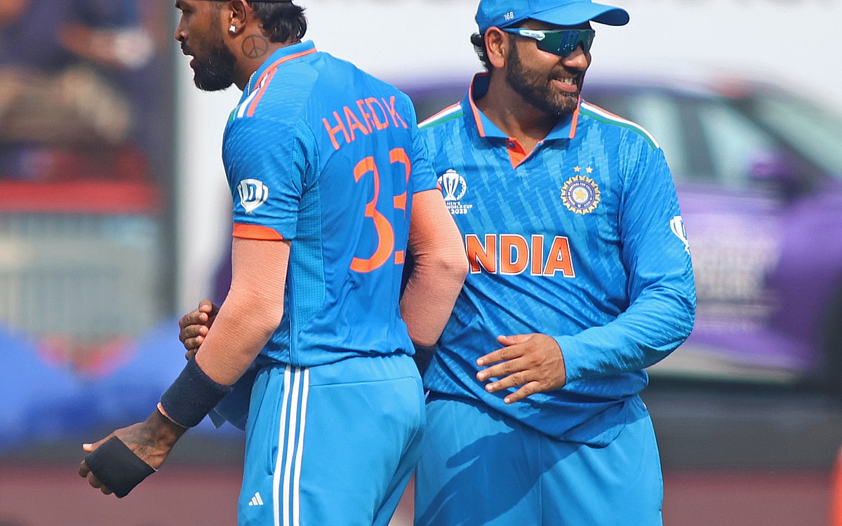 Men's ODI WC: 'Hardik Pandya is progressing well', says Rohit Sharma ahead of match against Sri Lank