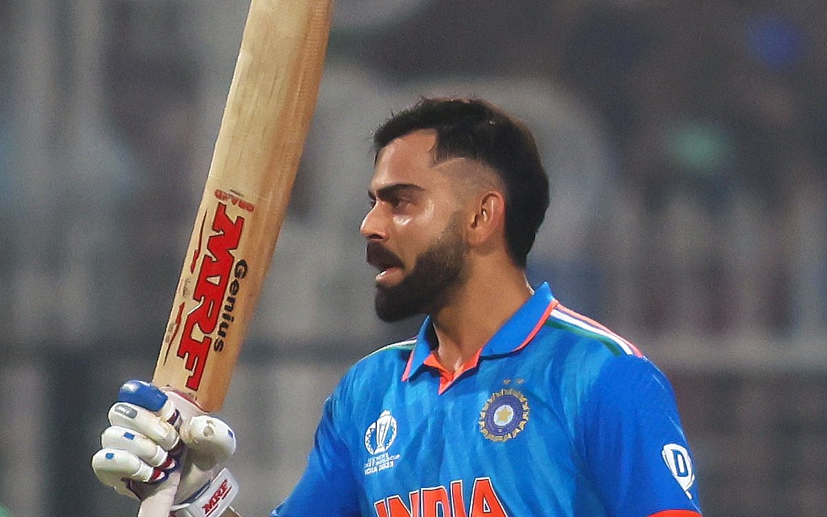 Men’s ODI WC: Virat Kohli Equals Sachin Tendulkar’s Record For Most ODI Centuries With 101* Against South Africa