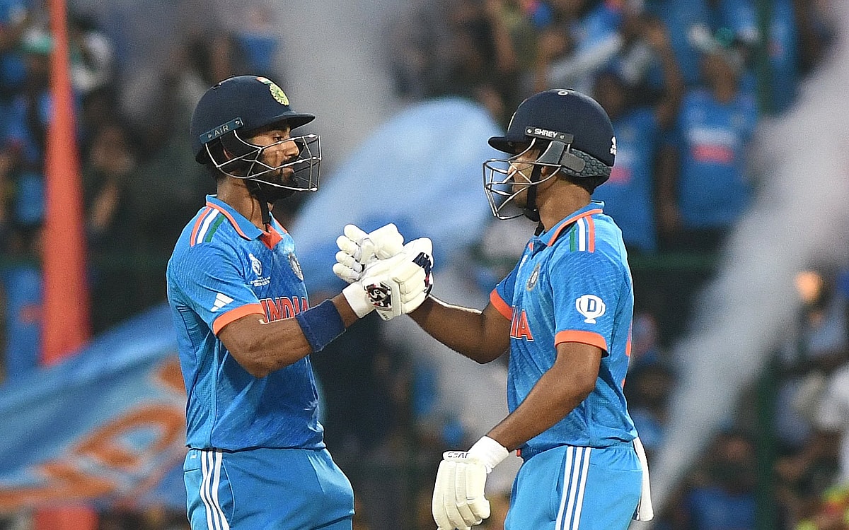 Men's ODI World Cup: Rahul, Iyer script history, add 208 runs for 4th-wicket