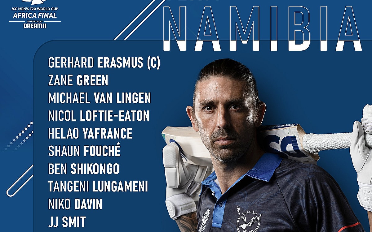 Namibia names 15-man squad for final ICC Men's T20 World Cup Africa qualifiers