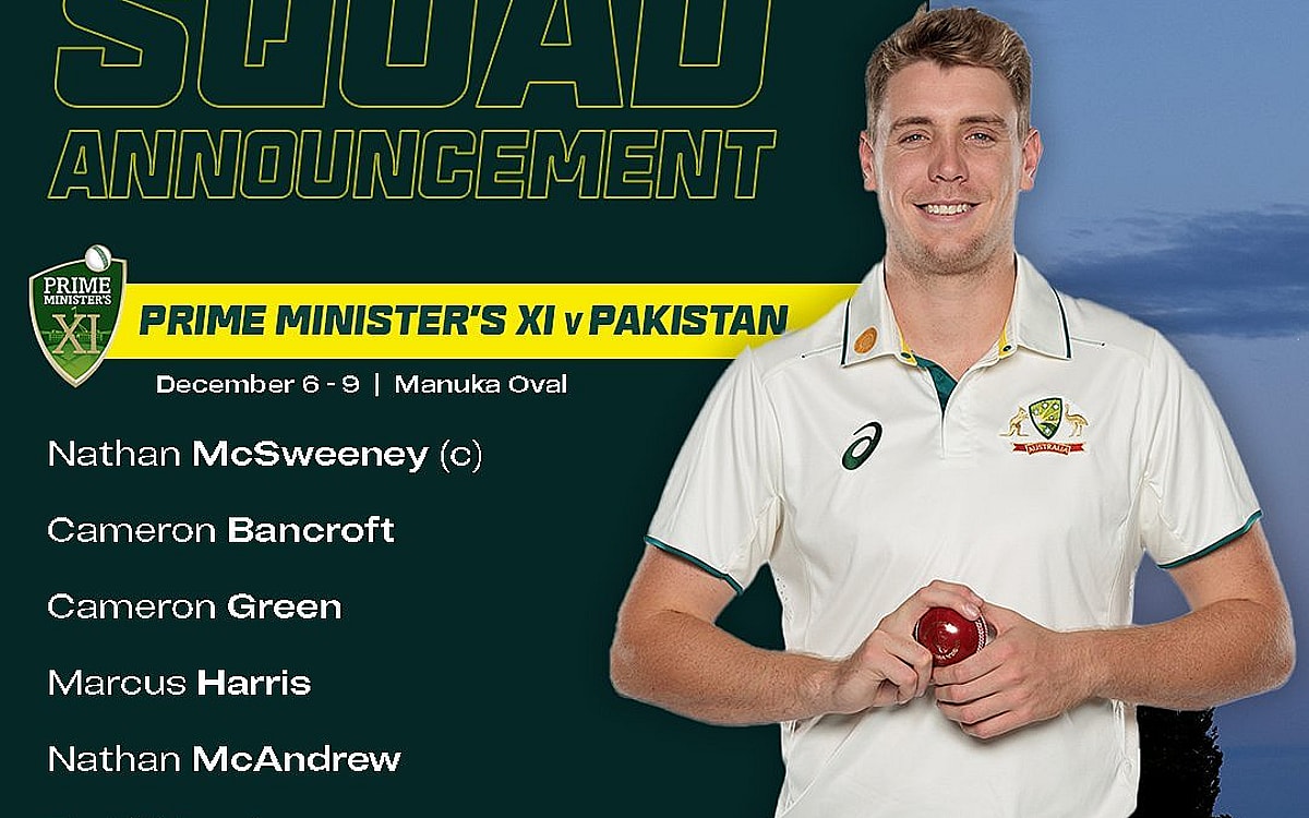 Nathan McSweeney to captain as Australia PM's XI squad announced to face Pakistan