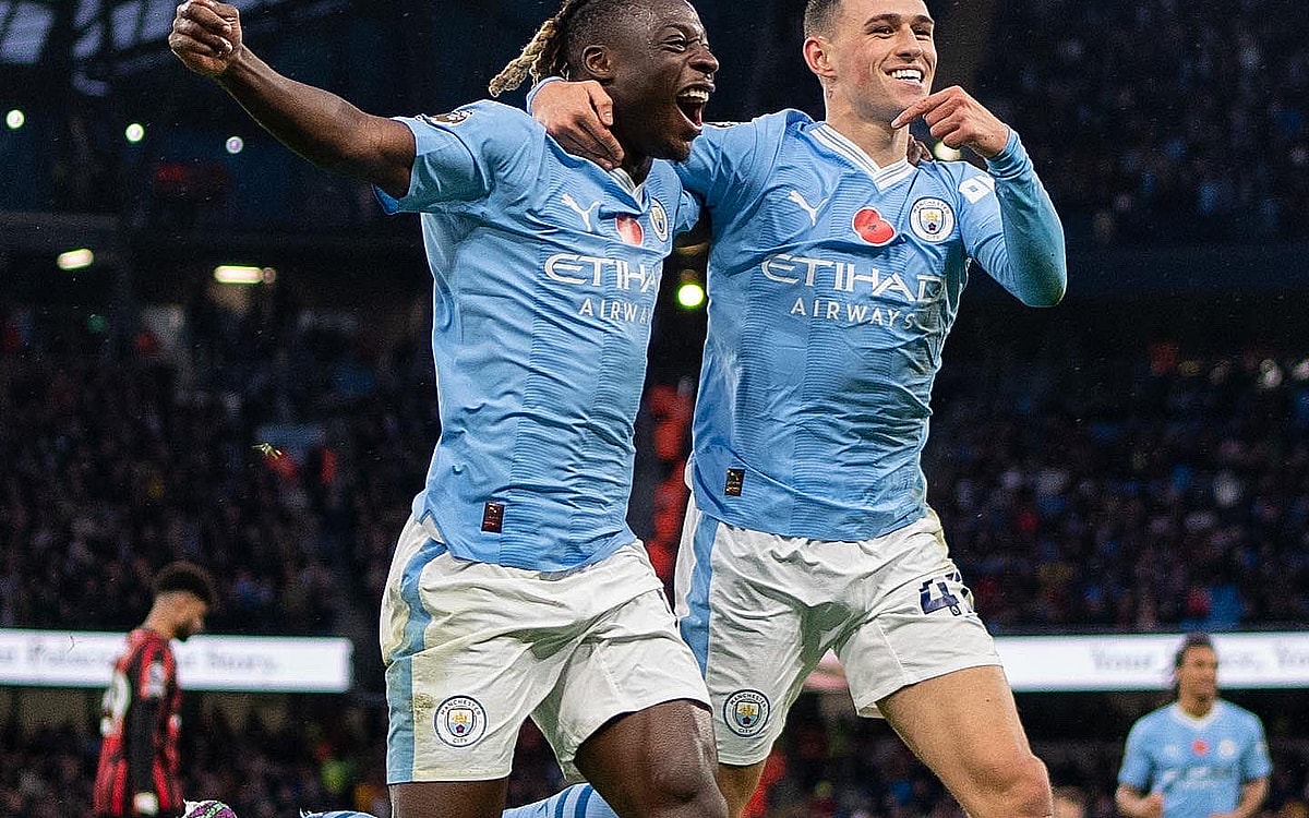 Premier League: Doku Dazzles As Man City Move To Top With 6-1 Win Over Bournemouth