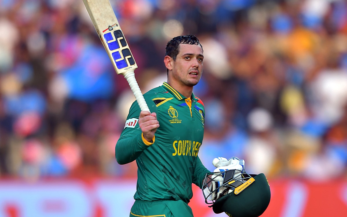 Quinton de Kock levels Kumar Sangakkara at four tons in single edition of ODI World Cup