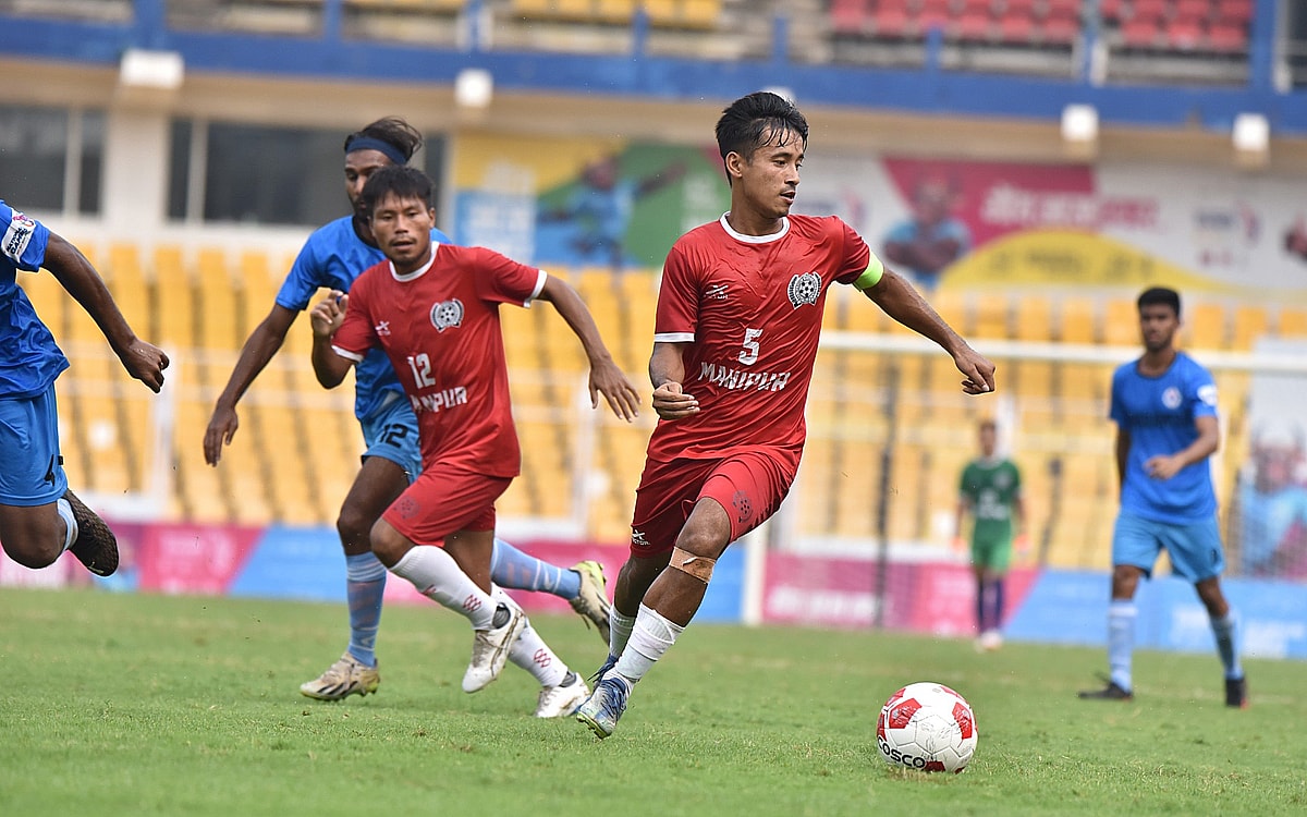 Rapid-fire Manipur Storm Into Men’s Football Semi-finals