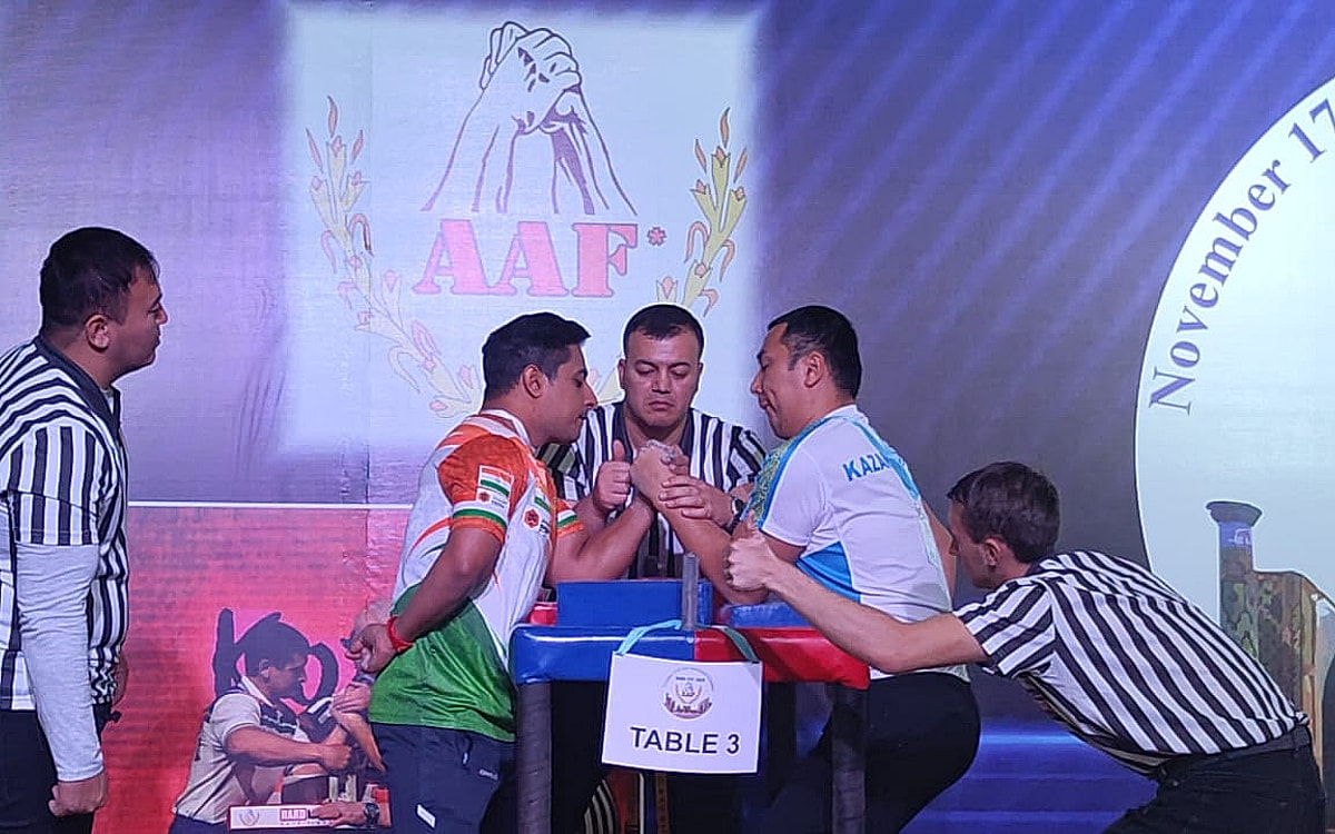 Shrimant Jha takes bronze in Asia Cup para-armwrestling Championship