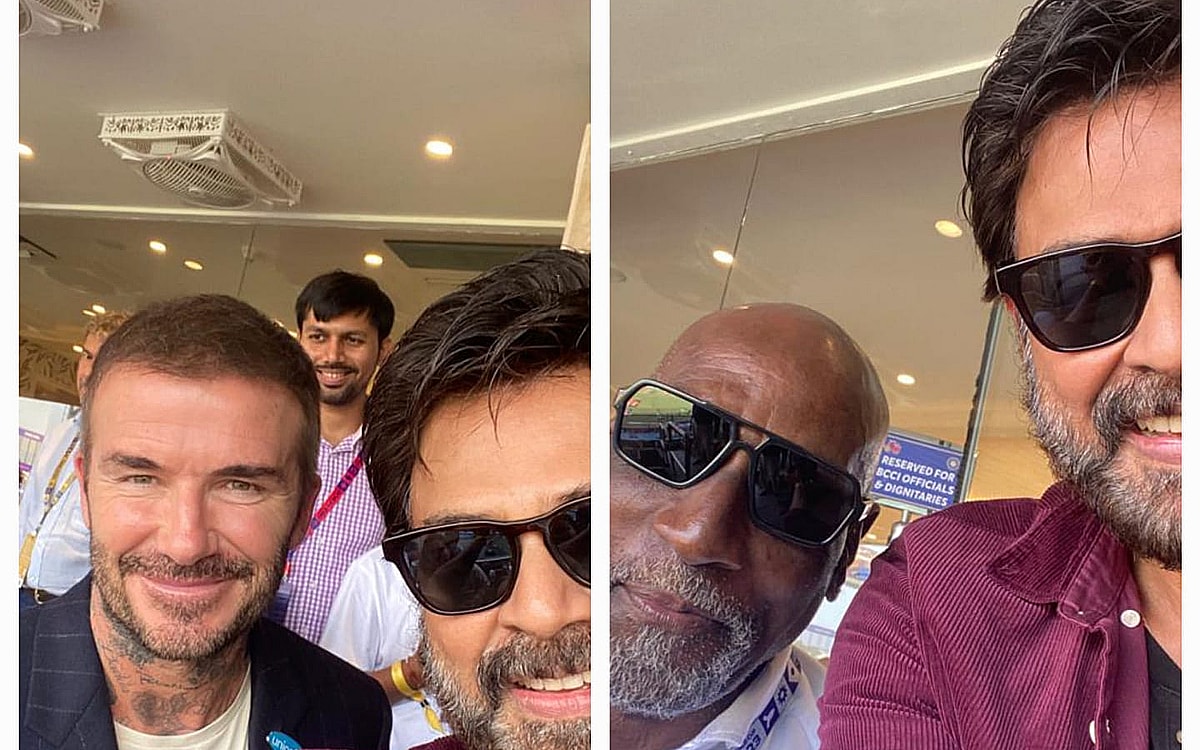 Venkatesh Daggubati meets David Beckham, Vivian Richards