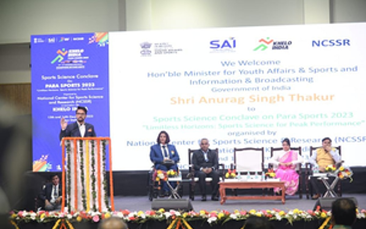 Anurag Thakur reaffirms commitment to para athletes at Sports Science Conclave