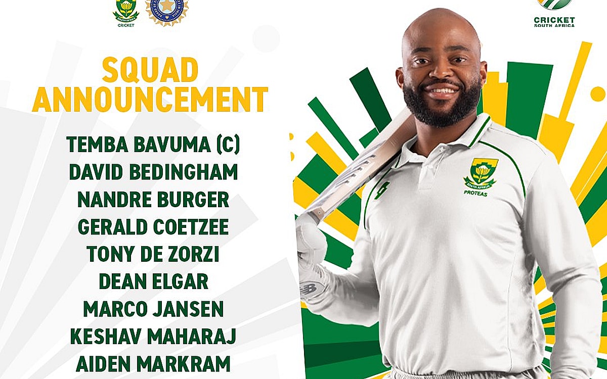 Bavuma, Rabada rested for white-ball matches against India, Stubbs included in Test squad