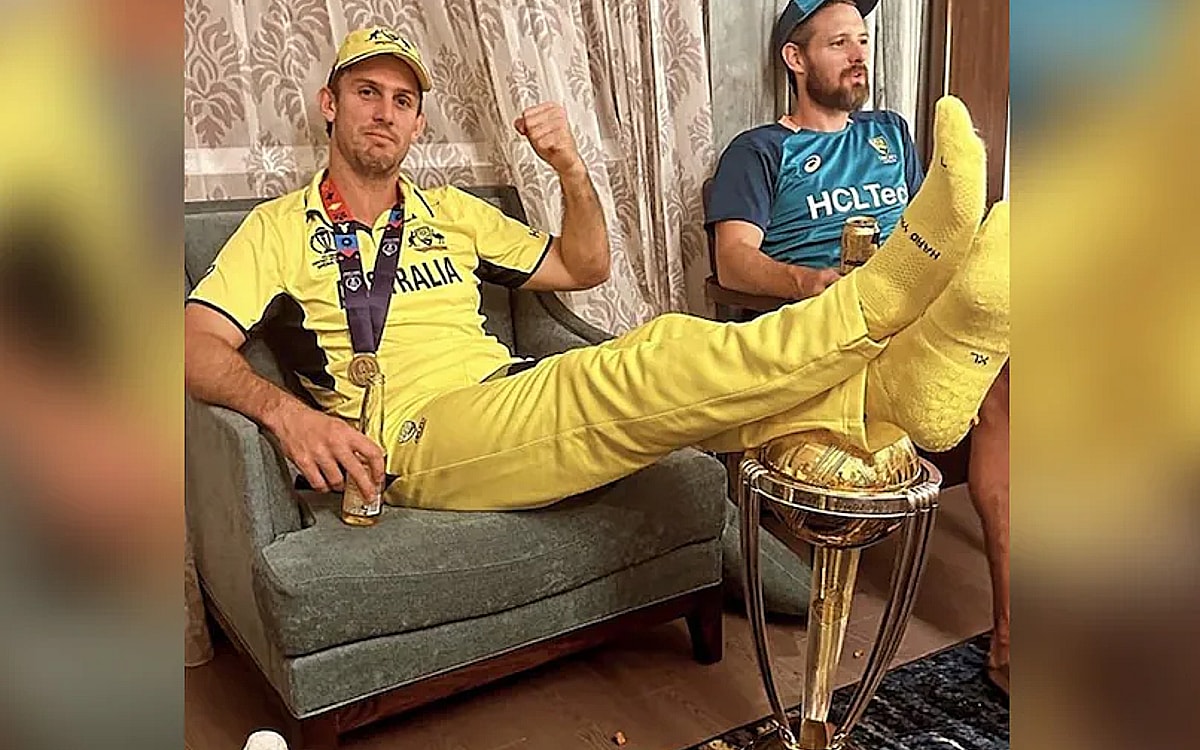 Mitchell Marsh Defends Himself Over Resting Feet On World Cup Trophy, Says He Would Do It Again