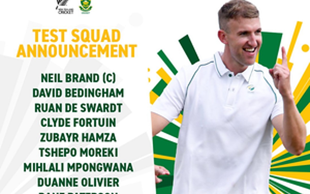 Neil Brand To Lead South Africa Squad Sans Main Players In Test Series Vs New Zealand