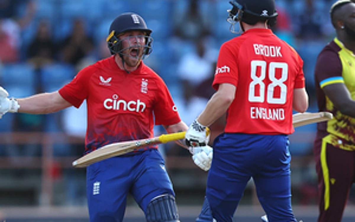 Phil Salt's century, Harry Brook’s cameo leads England to thrilling seven-wicket win over West Indie