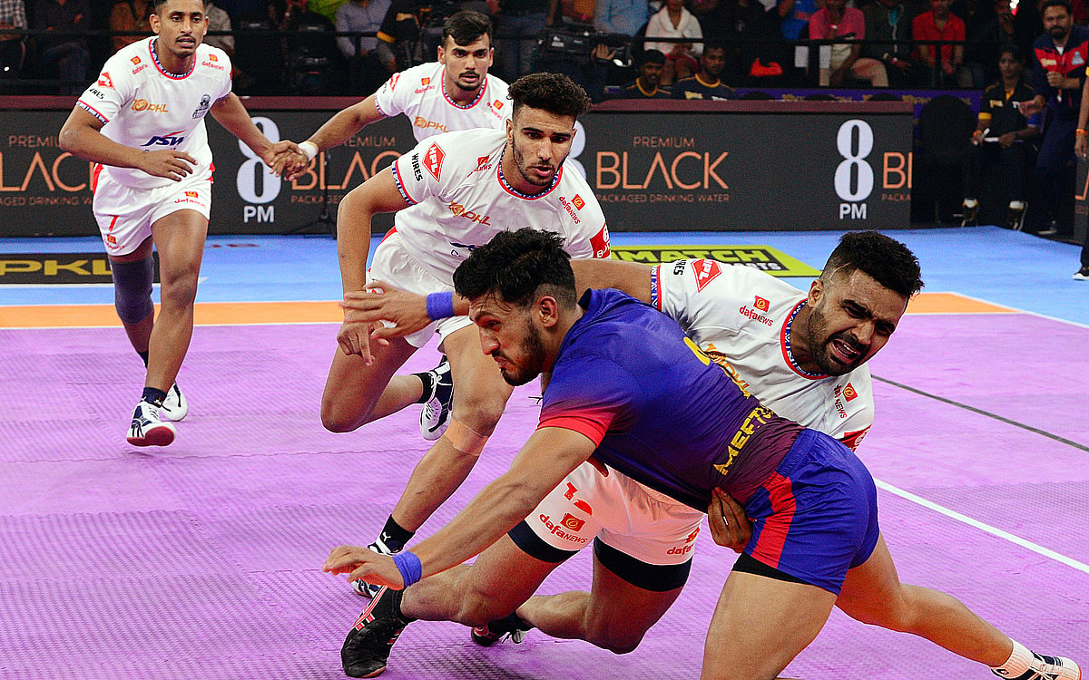 PKL 10: Naveen’s 16-point Performance Goes In Vain As Dabang Delhi Goes Down To Haryana Steelers