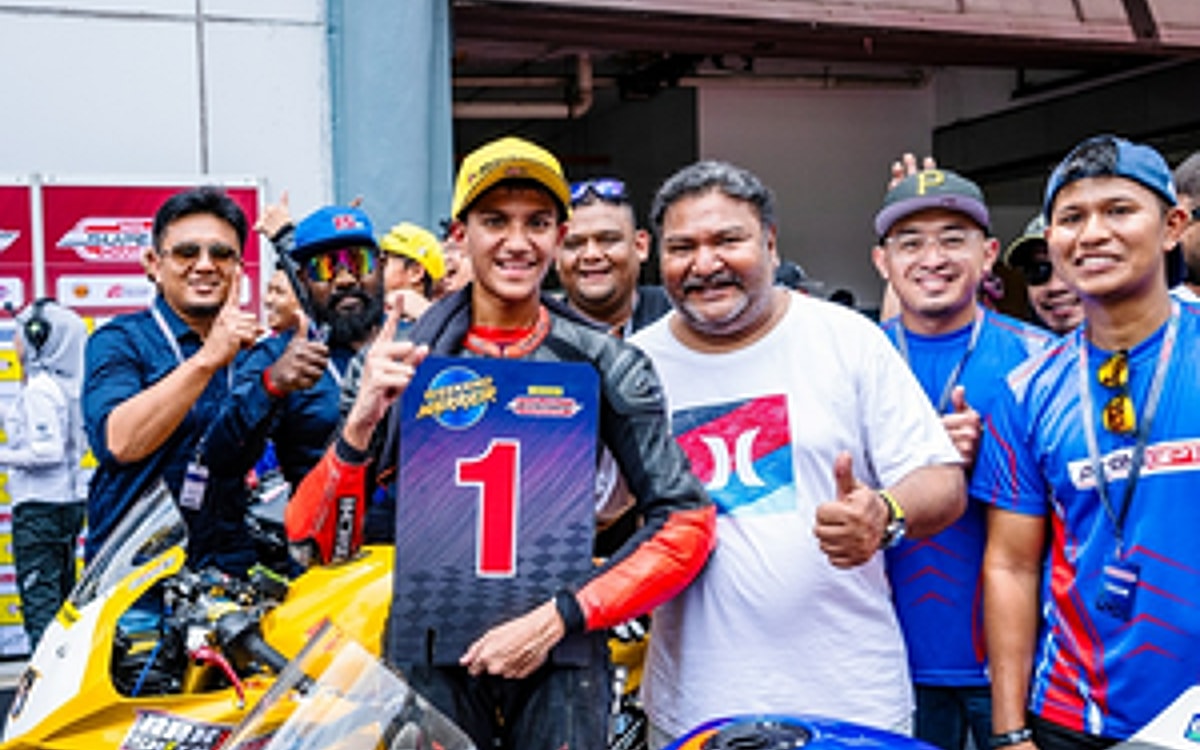 Rakshith Dave Bags Creditable Second In Malaysian SBK Championship Debut