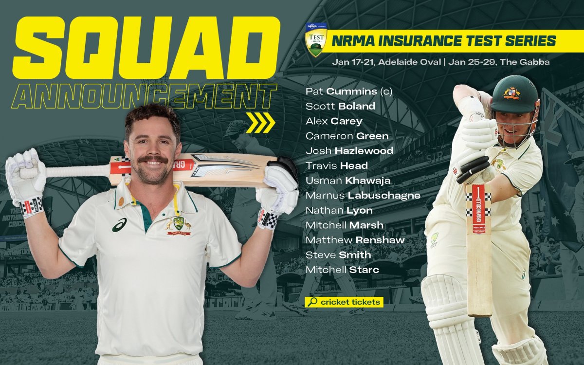 Green Named In Australia s Test Squad For West Indies Series; Renshaw Recalled