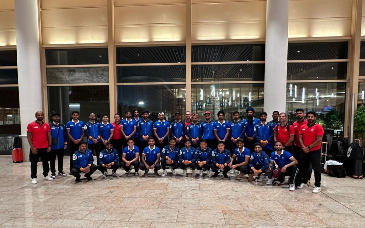 Indian men's hockey team leaves for tour of South Africa