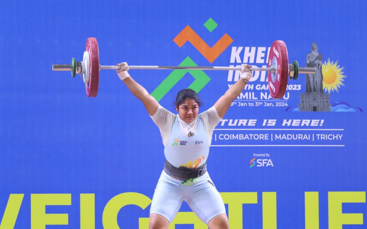 KIYG 2023: Weightlifter Keerthana sets new National Youth records; Maharashtra crosses 50-gold mark