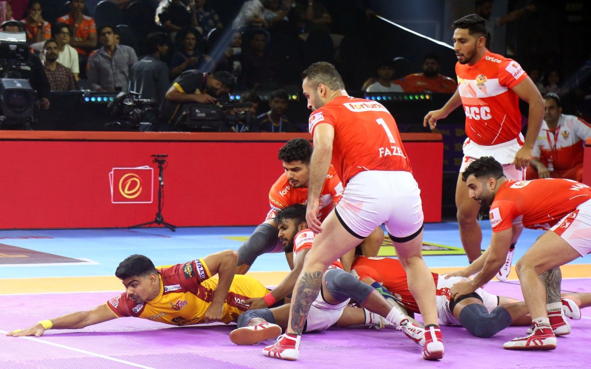 PKL 10: Gujarat Giants stage epic comeback to beat Telugu Titans 37-30