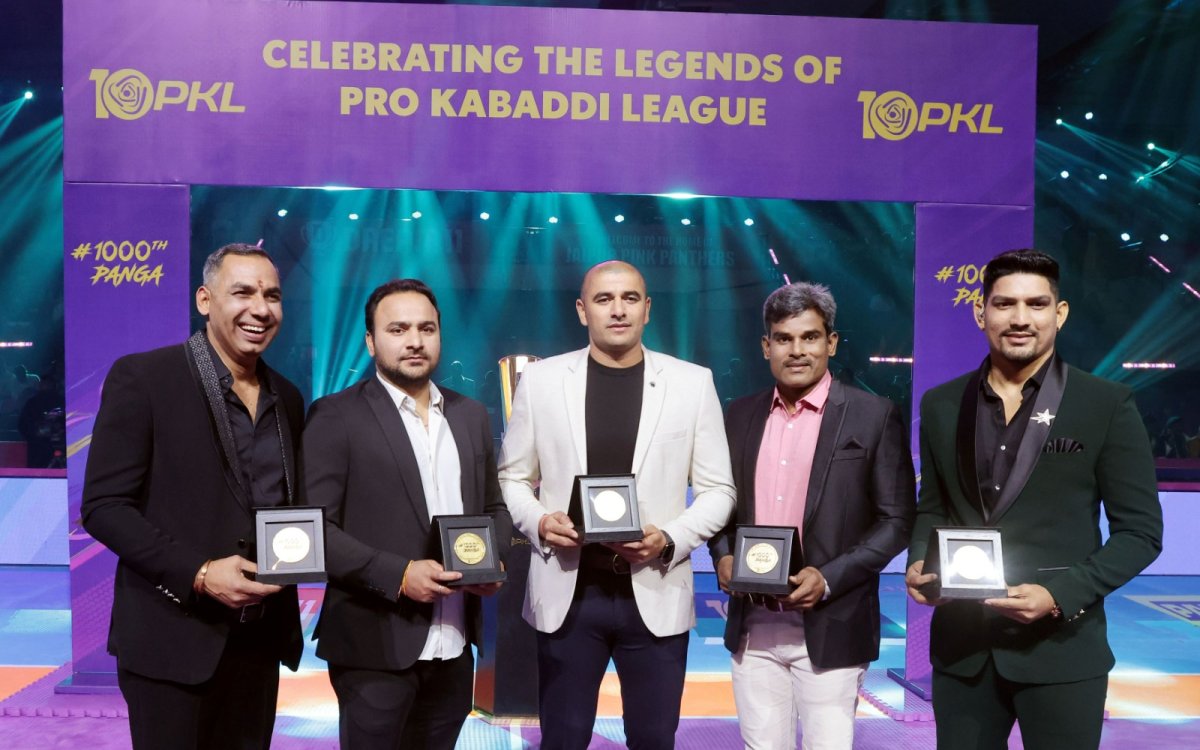 PKL 10: Legends Of The Game Adorn Momentous Evening Of 1000th Match