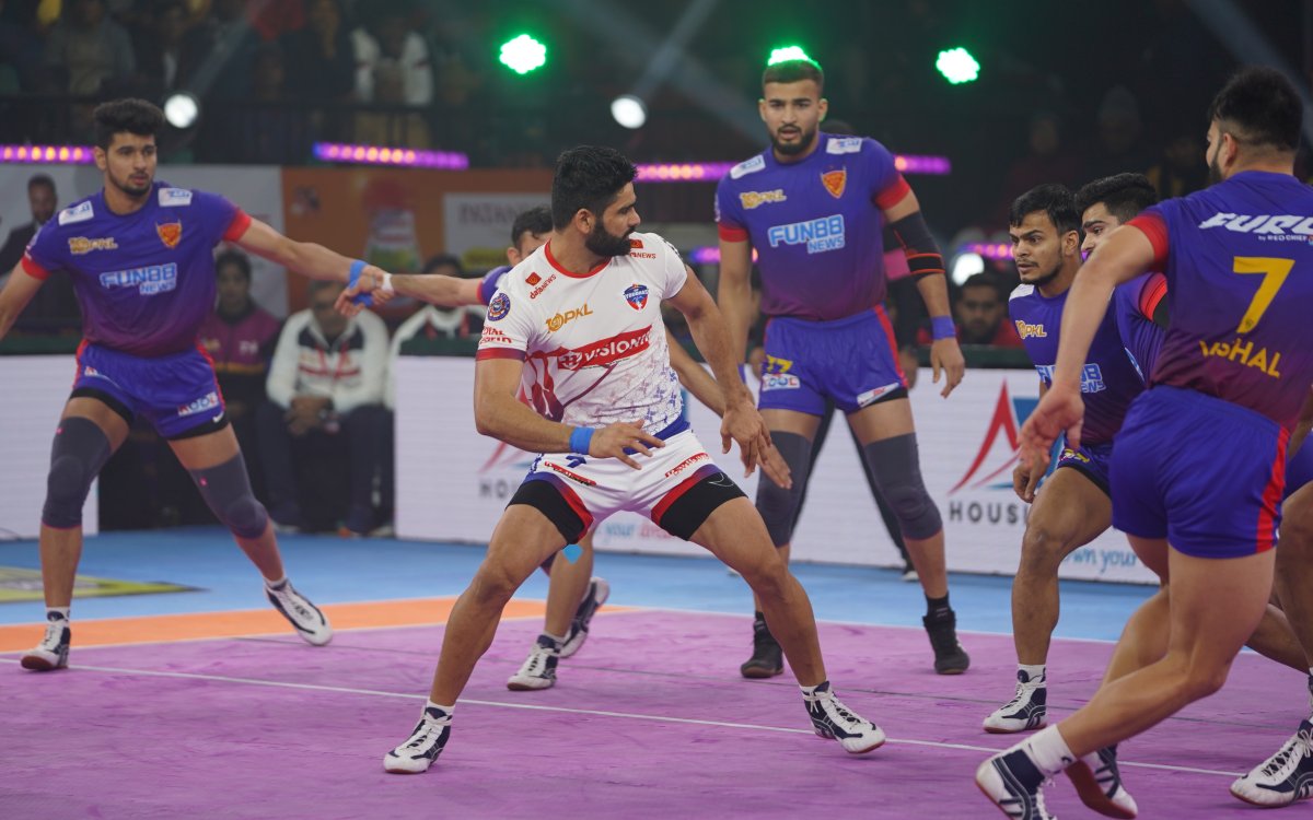 PKL 10: UP Yoddhas Go Down To Dabang Delhi KC In Northern Derby