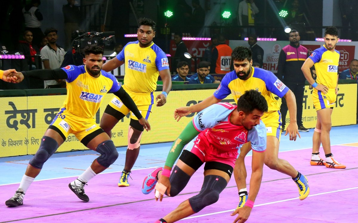 PKL: Jaipur Pink Panthers beat Tamil Thalaivas 42-27 to qualify for playoffs