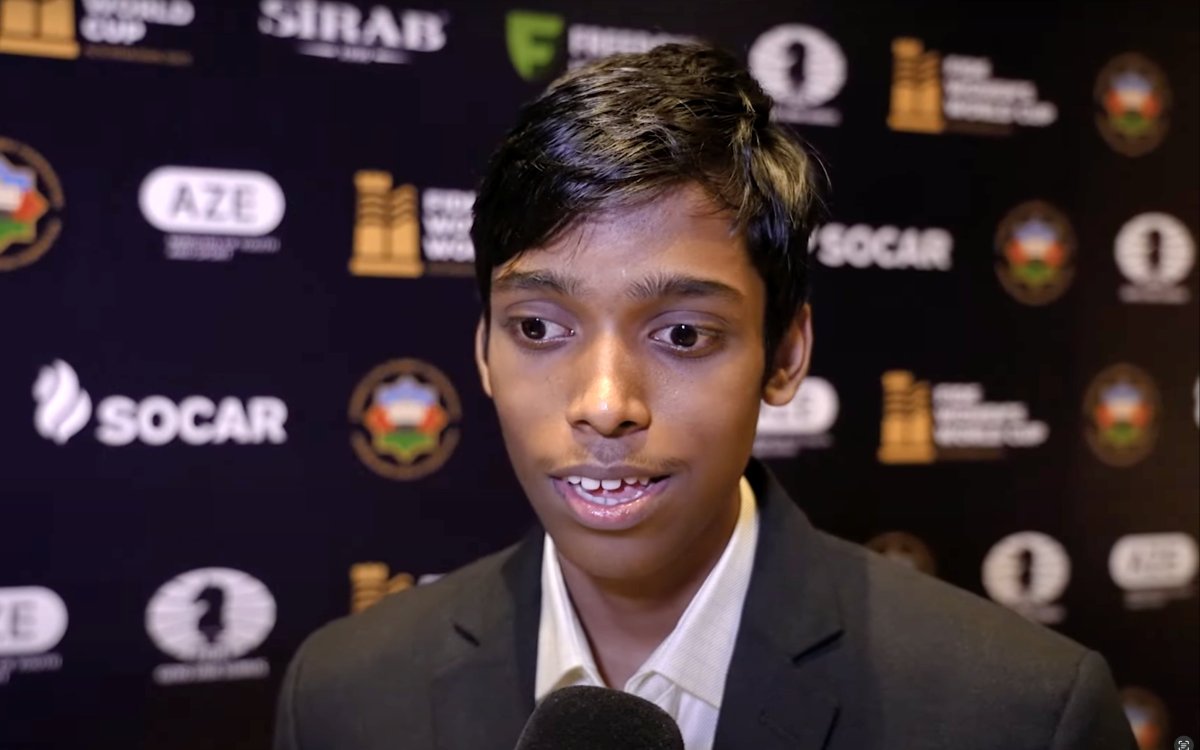 Praggnanandhaa Becomes India No. 1 After Beating World Champ Ding Liren