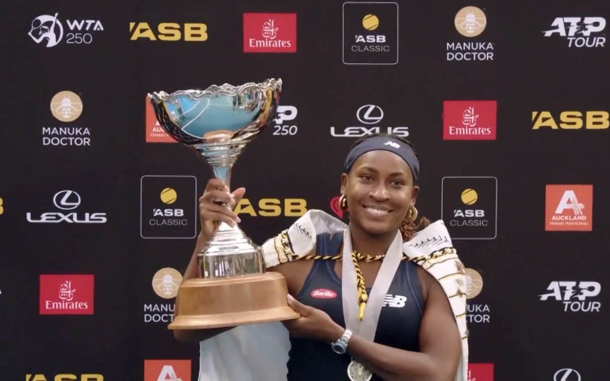 Tennis: Gauff beats Svitolina to defend Auckland title