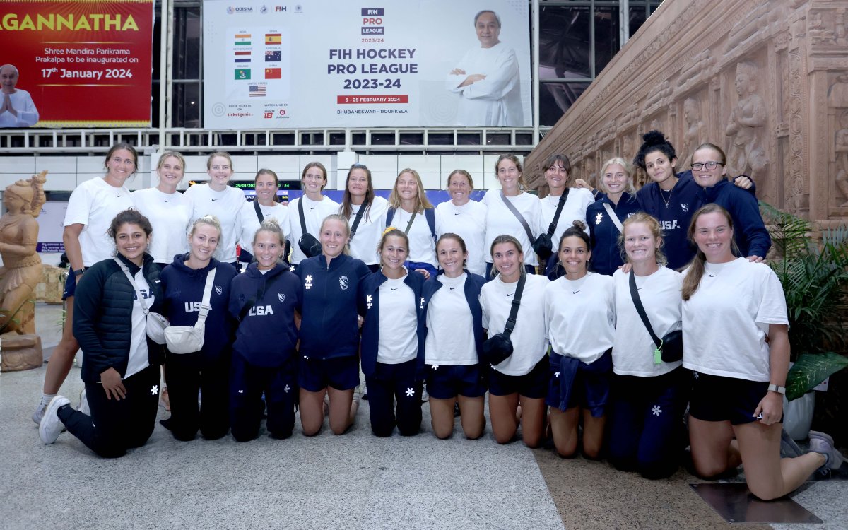 United States Arrive In Bhubaneshwar For FIH Hockey Pro League Campaign