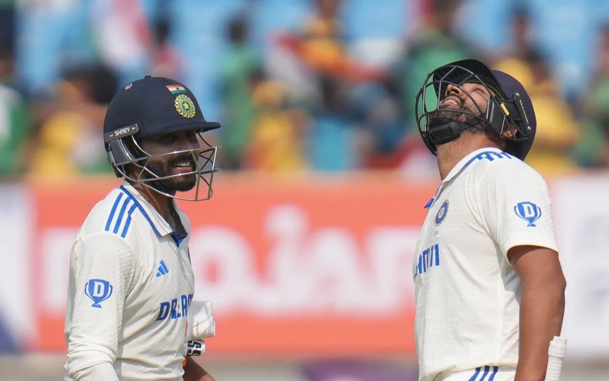 3rd Test: Rohit, Jadeja smash centuries, Sarfaraz sparkles with 62 as India end Day 1 at 326/5