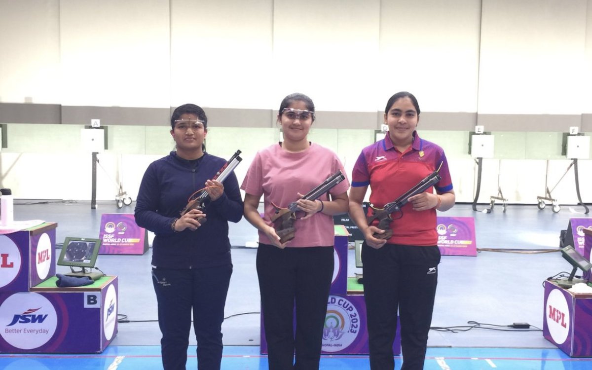 Asian Games champ Palak wins gold on first day of Air Pistol trials