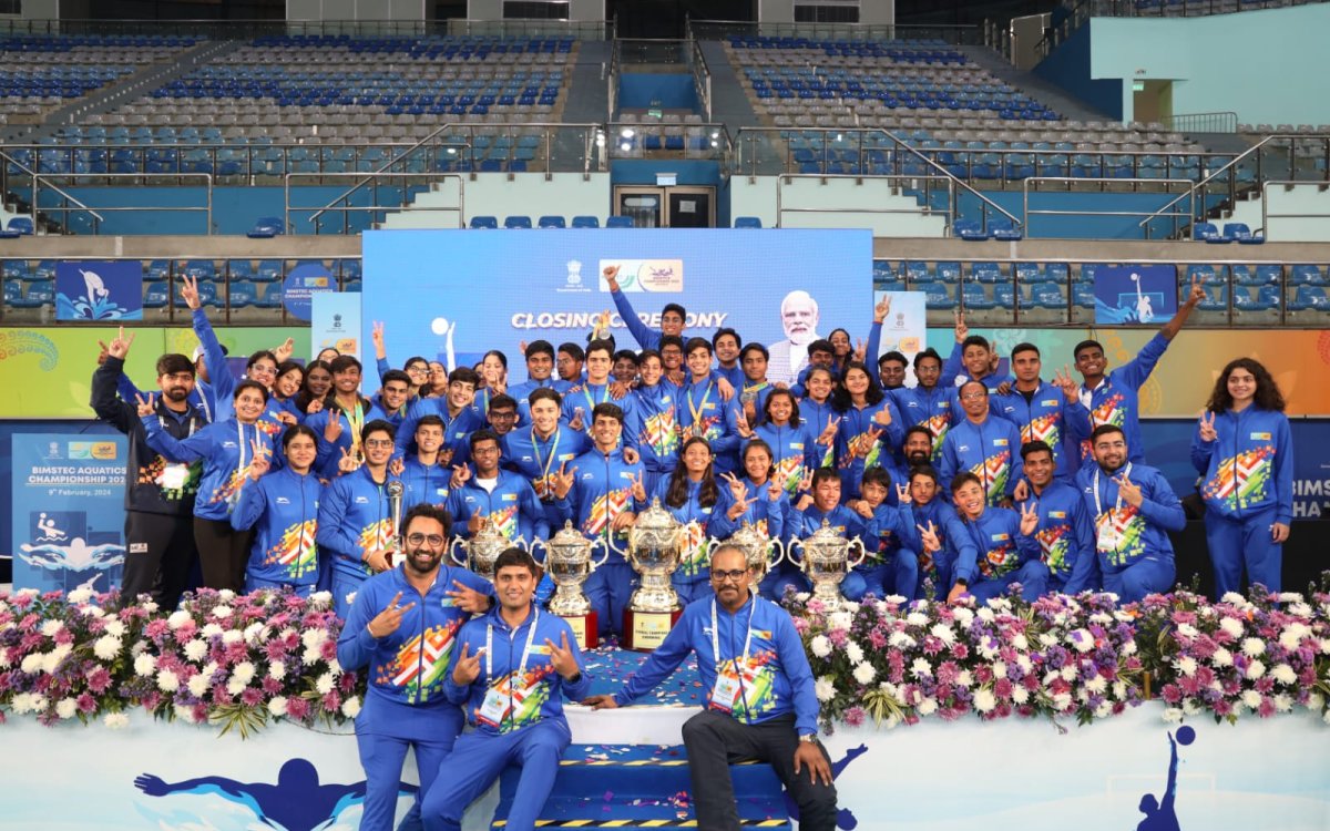 BIMSTEC Aquatics Championships: Host India wins overall trophy, team Thailand comes second