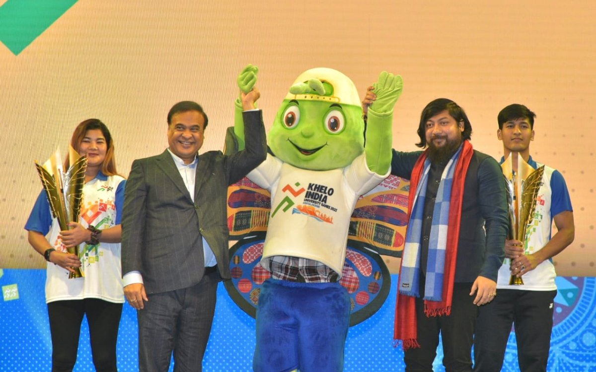 Himanta Biswa Sarma Launches Mascot For The Khelo India University Games 2023