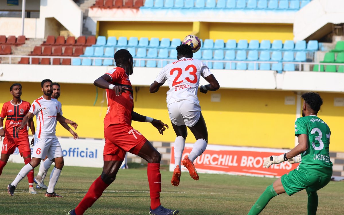 I-League 2023-24: Churchill Brothers score late to hold 10-man Namdhari FC 1-1