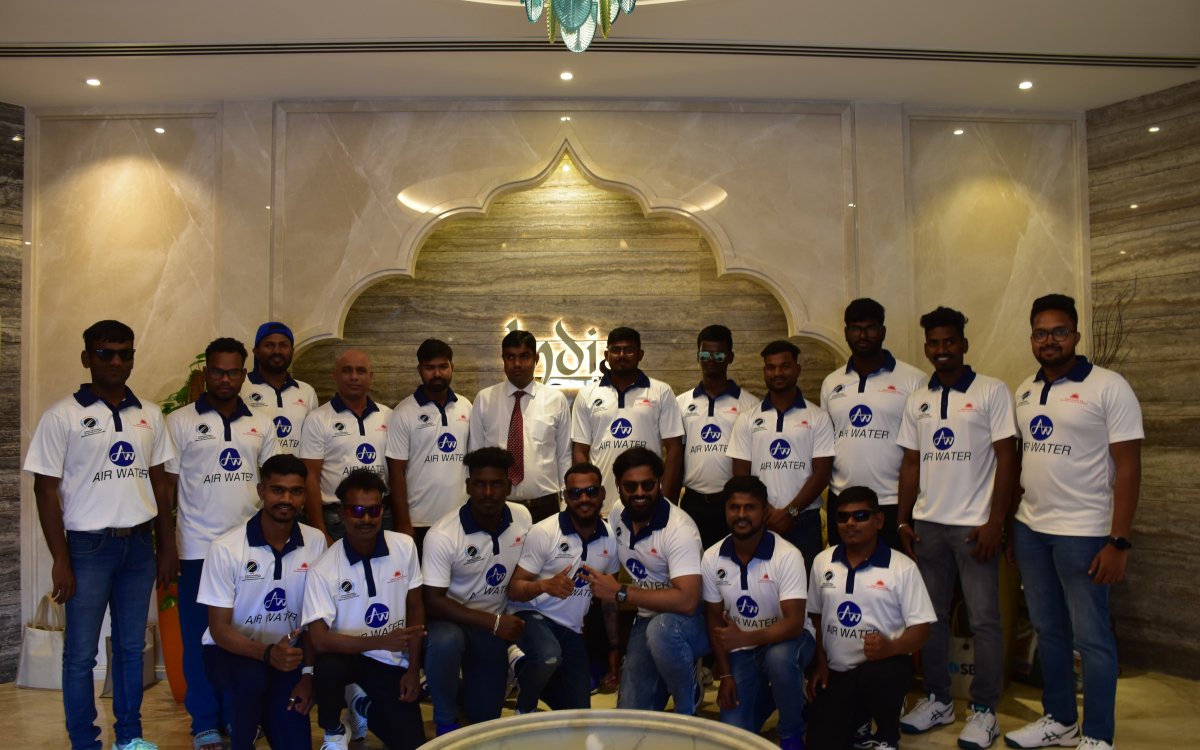 Indian Men’s Cricket Team For The Blind Arrives At UAE For Friendship Triangular Cricket Series For Blind