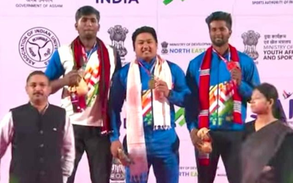 KIUG 2023: Sans certified coach, Manipur's Alson Singh wins men’s discus throw gold